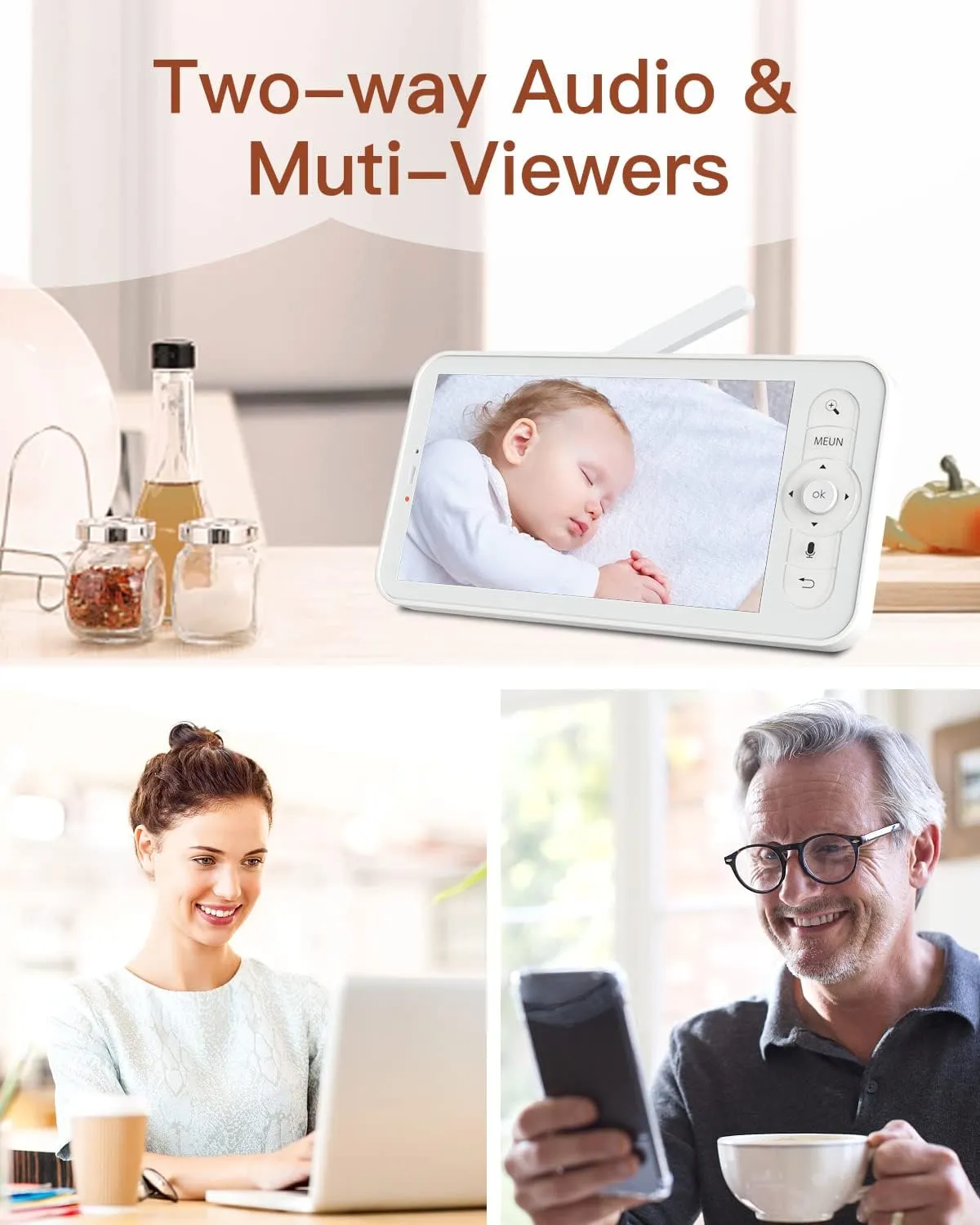 🍼 Smart Baby Monitor with 2 Cameras 🍼