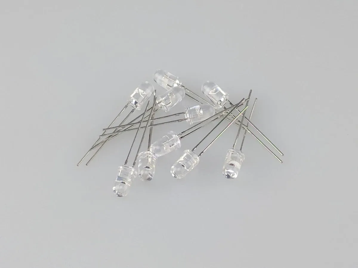10 Pack of 5mm Ultra Bright RED LEDs ~ 2V @ 20mA