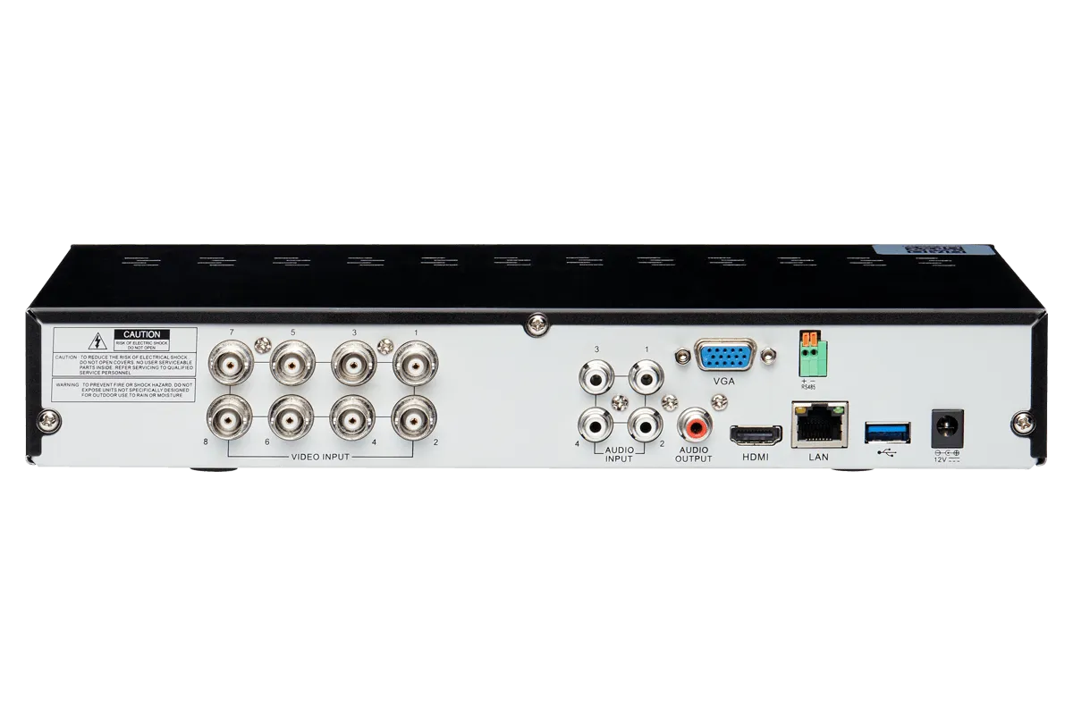 1080p HD 8-Channel Security Camera System with Eight 1080p Dome Cameras