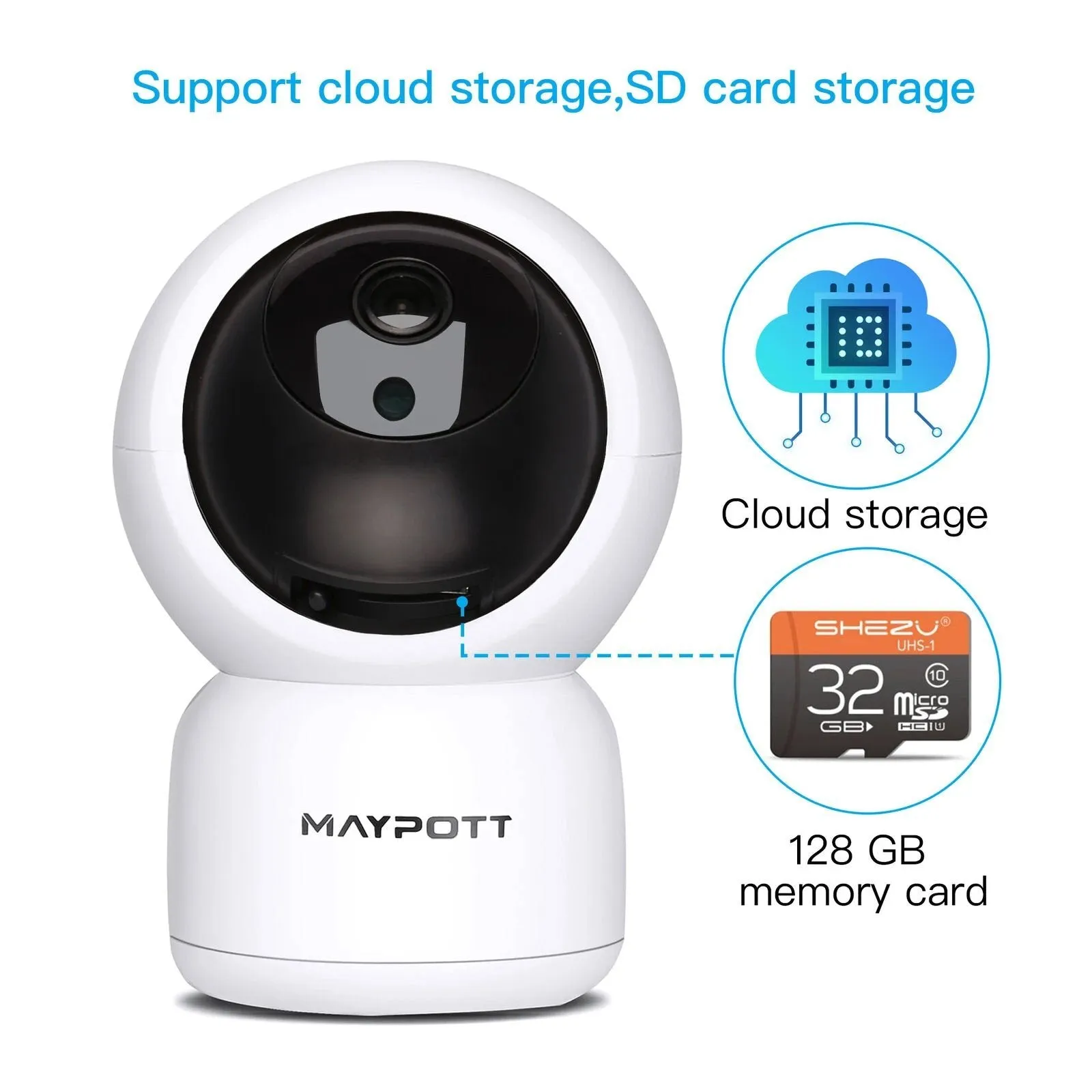 1080P HD Wireless Smart Spy Camera WiFi Security IR Night Vision Baby Monitor