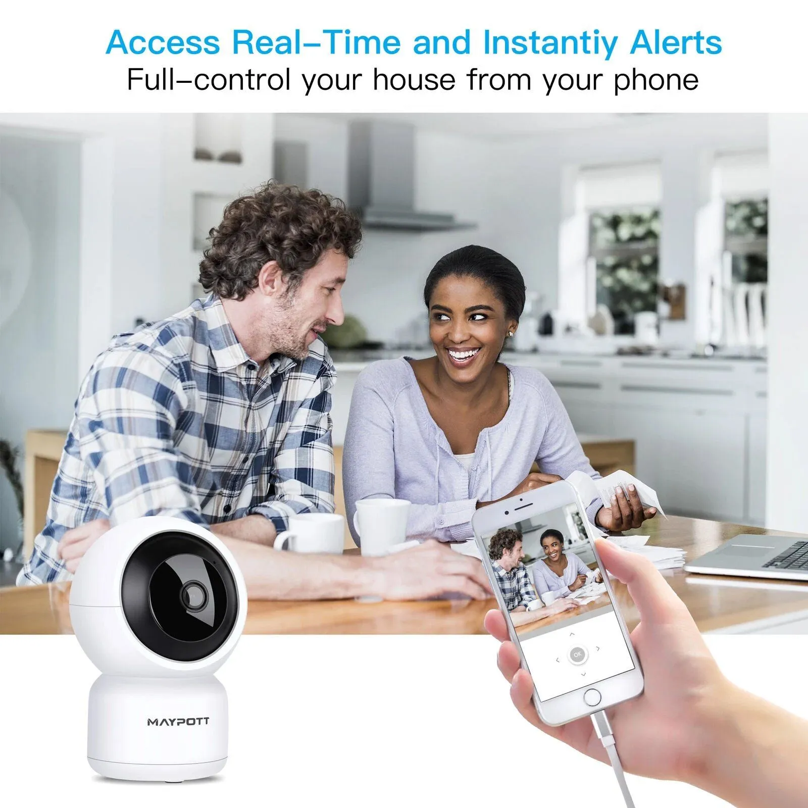 1080P HD Wireless Smart Spy Camera WiFi Security IR Night Vision Baby Monitor