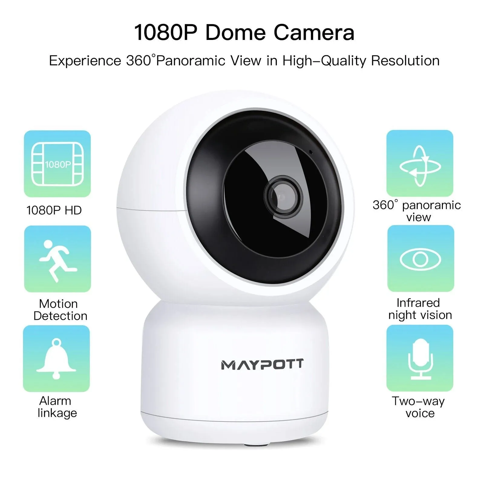 1080P HD Wireless Smart Spy Camera WiFi Security IR Night Vision Baby Monitor