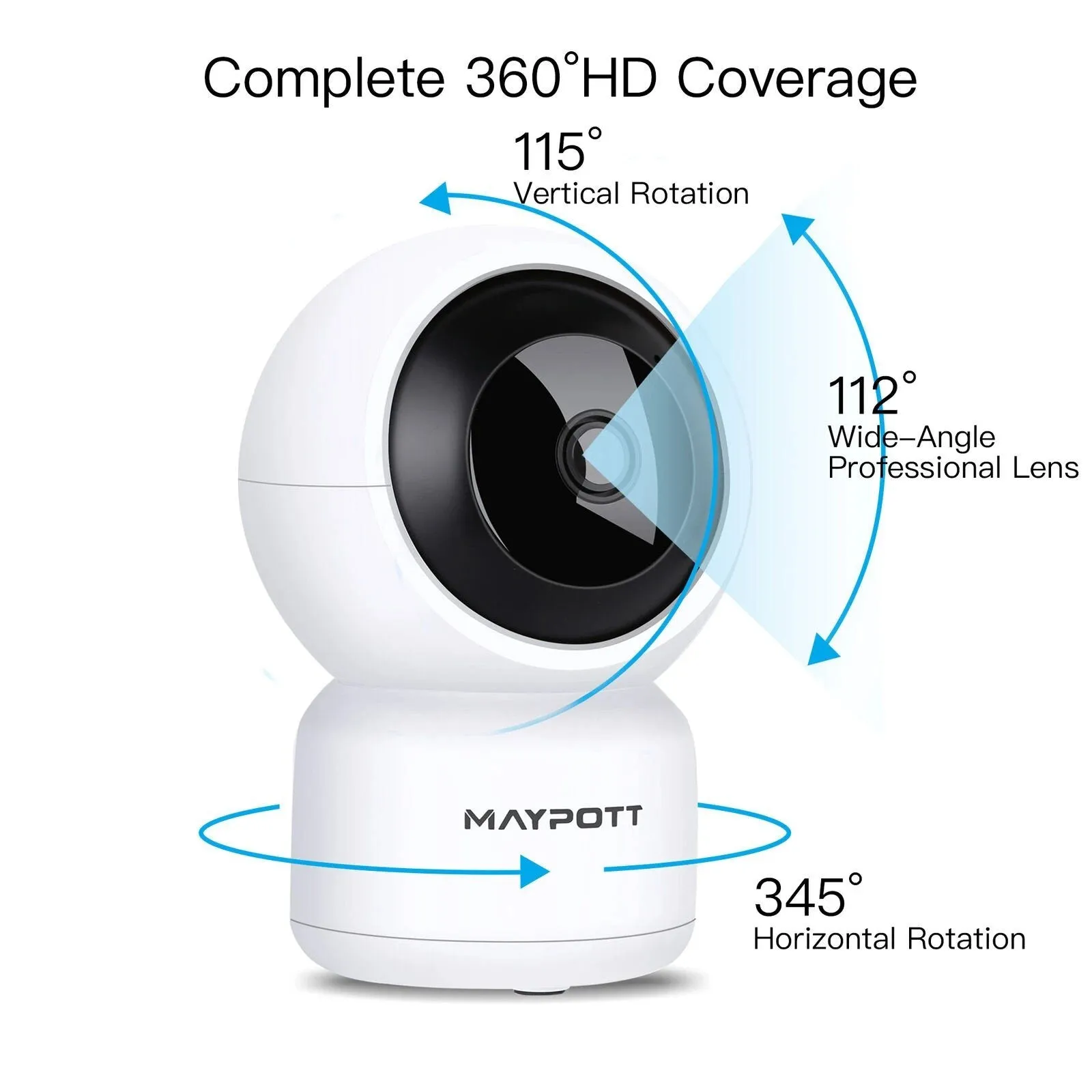 1080P HD Wireless Smart Spy Camera WiFi Security IR Night Vision Baby Monitor
