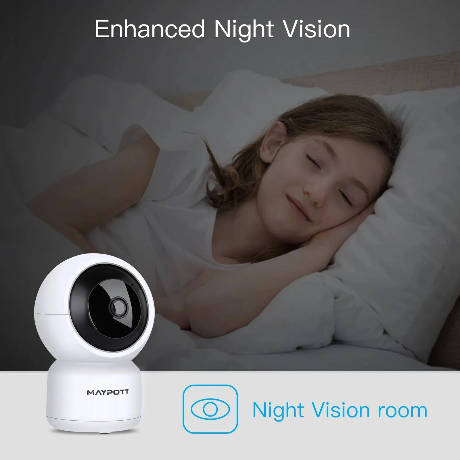 1080P HD Wireless Smart Spy Camera WiFi Security IR Night Vision Baby Monitor