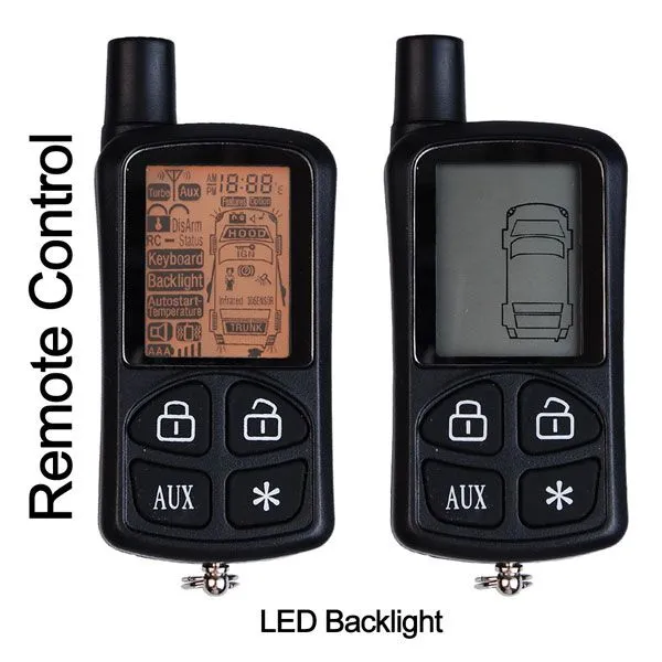 2 Way LCD Remote Starter Security System Car Alarm