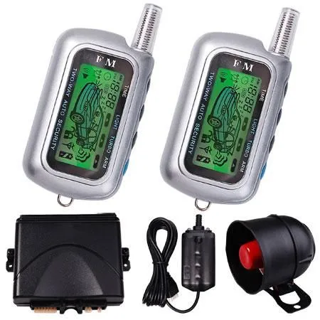 2 Way LCD Sensor Remote Security System Car Alarm