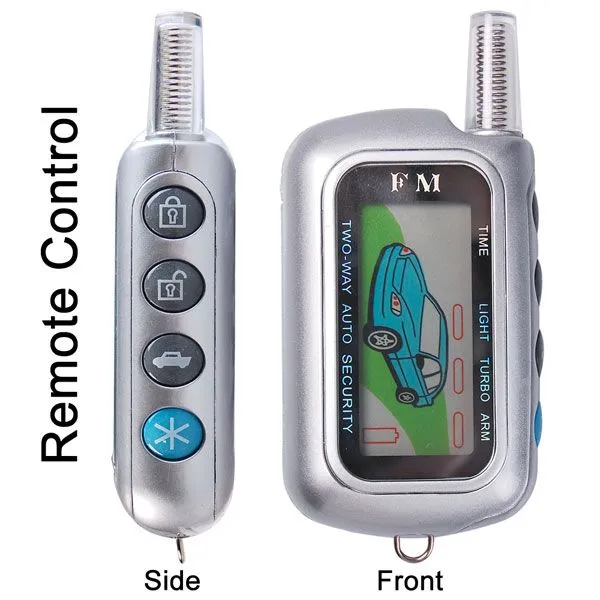 2 Way LCD Sensor Remote Security System Car Alarm