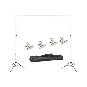 2 X 2M Lightweight Adjustable Backdrop Support Stand Photography Kit