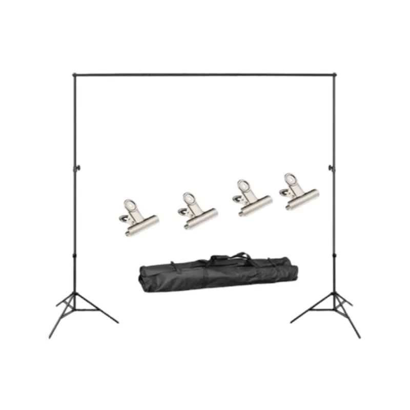 2 X 2M Lightweight Adjustable Backdrop Support Stand Photography Kit