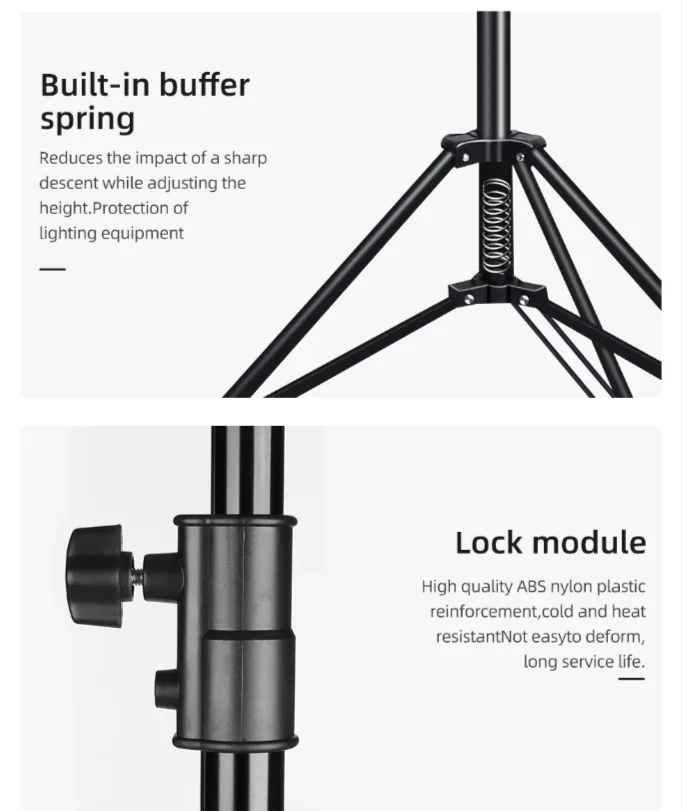 2 X 2M Lightweight Adjustable Backdrop Support Stand Photography Kit