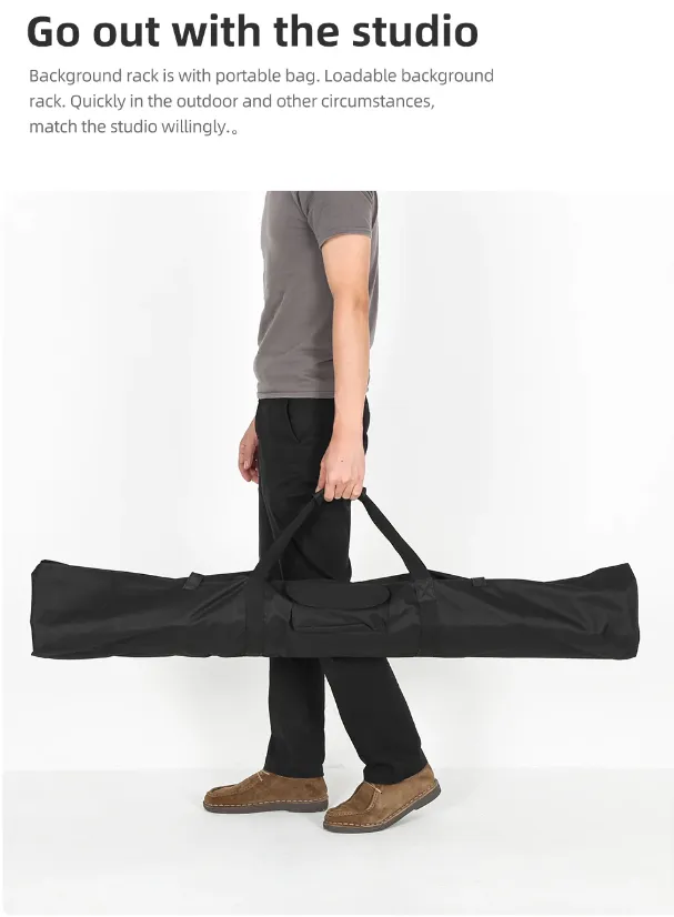 2 X 2M Lightweight Adjustable Backdrop Support Stand Photography Kit