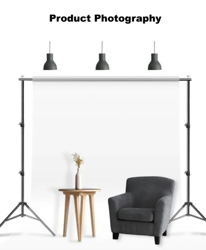 2 X 2M Lightweight Adjustable Backdrop Support Stand Photography Kit