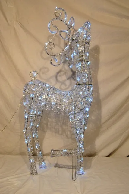 3' Deer Lit With Warm White LEDs
