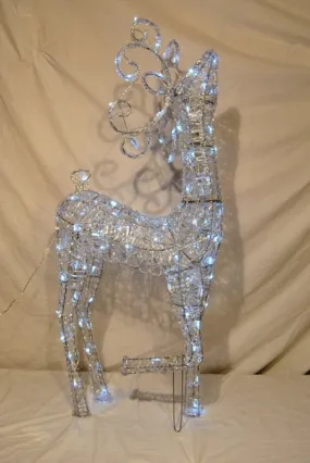 3' Deer Lit With Warm White LEDs