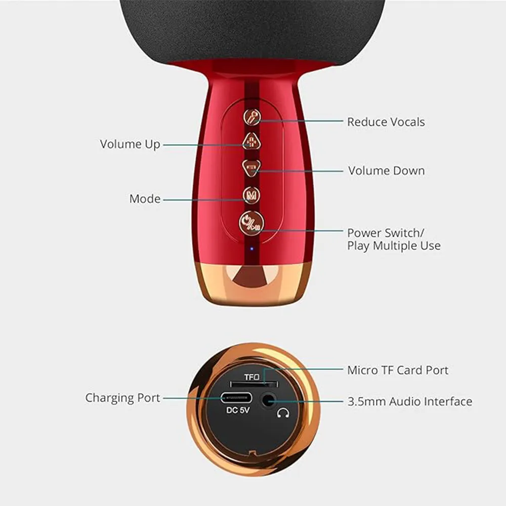 4 IN 1 KARAOKE MICROPHONE SPEAKER