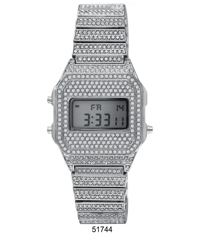 5174 - Iced Retro LCD Watch