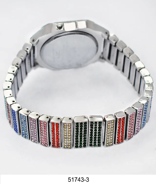 5174 - Iced Retro LCD Watch