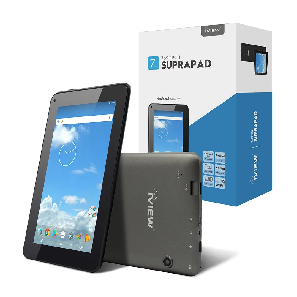 769TPCII 7" 1024 × 600 IPS High Resolution Cortex A53 Quad Core 1.2GHz 1GB/16GB Android Tablet