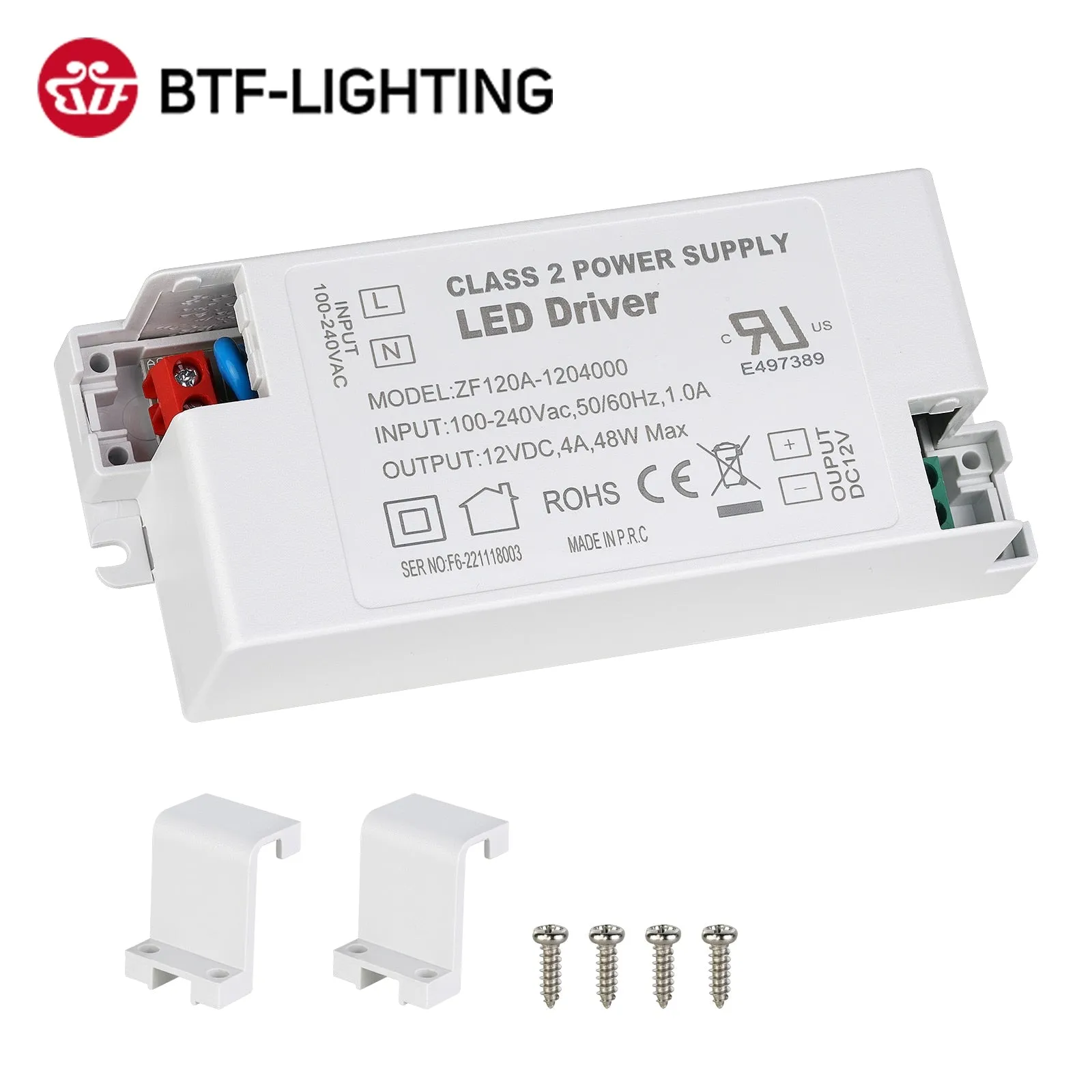 AC 100V 240V to DC 12V 24V Driver Transformer Power Supply for LED Strip Lights Constant Voltage LED Projects Dimmable