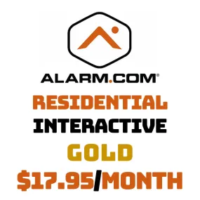 Alarm.com Residential Interactive Gold $17.95/month NO CONTRACT