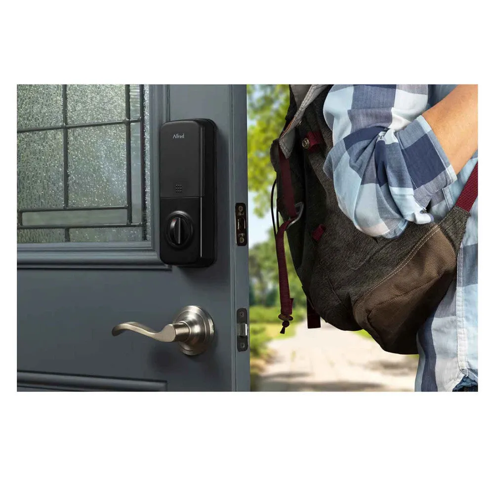 Alfred DB1 Smart Lock Touchscreen Deadbolt, Bluetooth, with Key Override & Z-Wave Plus