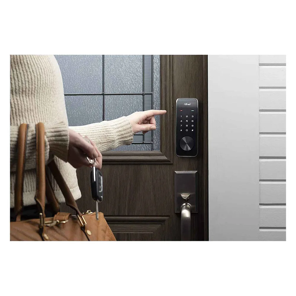 Alfred DB2-B Smart Lock Touchscreen Deadbolt, Bluetooth, with Key