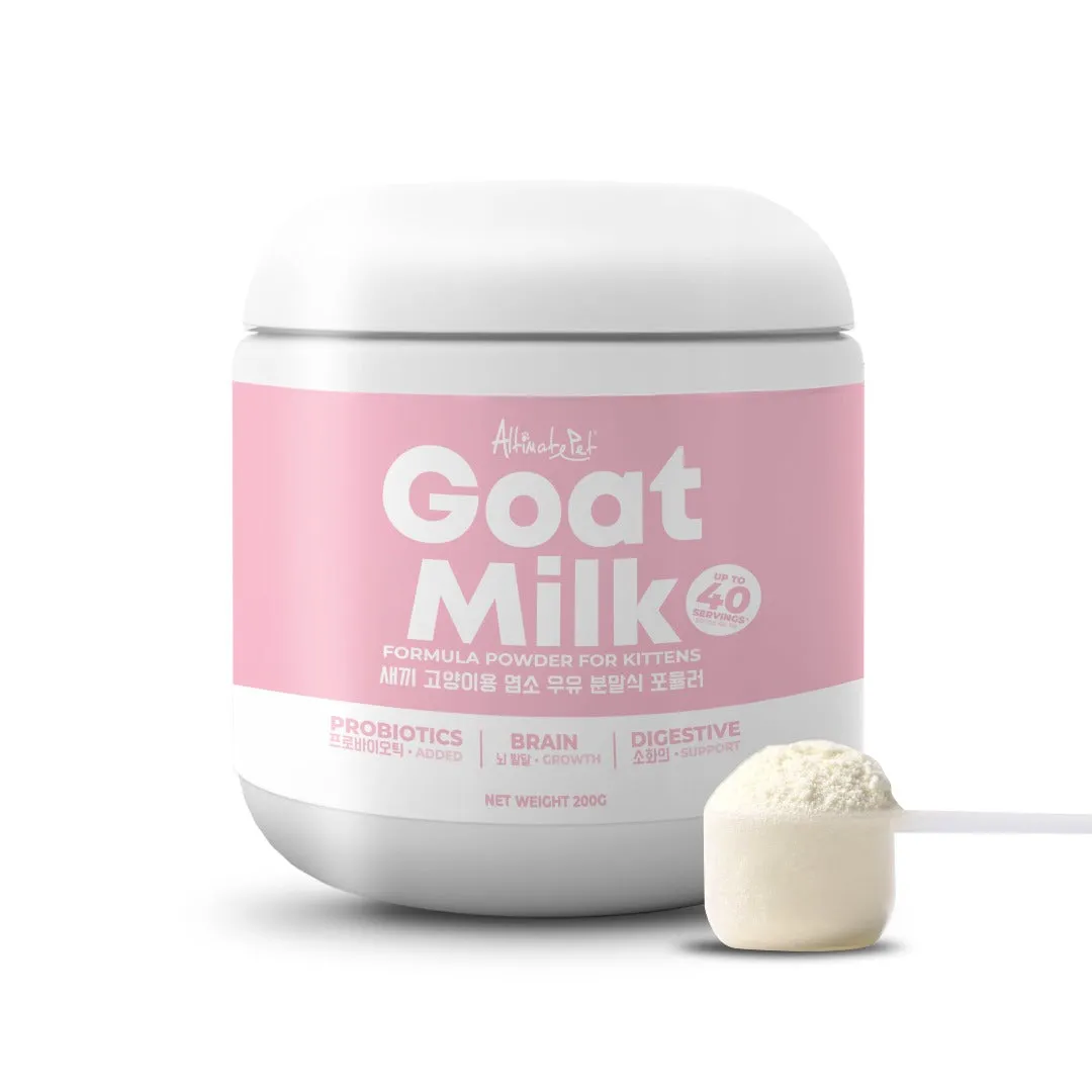 Altimate Pet Goat Milk Powder For Kittens - Over 40 Servings (200g)