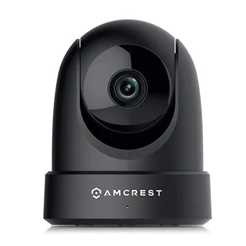Amcrest 4MP UltraHD Indoor WiFi Camera, Security IP Camera with Pan/Tilt, Two-Way Audio, Night Vision, Remote Viewing, Dual-Band 5ghz/2.4ghz, 4-Megapixel @~20FPS, Wide 120° FOV, IP4M-1051B (Black)