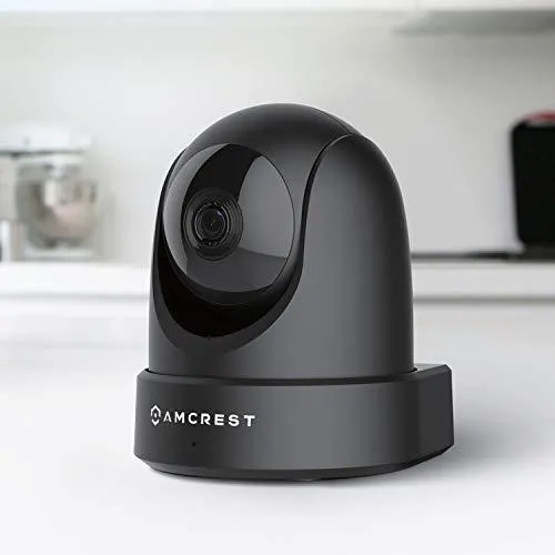 Amcrest 4MP UltraHD Indoor WiFi Camera, Security IP Camera with Pan/Tilt, Two-Way Audio, Night Vision, Remote Viewing, Dual-Band 5ghz/2.4ghz, 4-Megapixel @~20FPS, Wide 120° FOV, IP4M-1051B (Black)