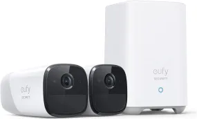 Anker Eufy 2 Pro Wireless Security Camera with 365 Battery Life 2 Units White - T8851
