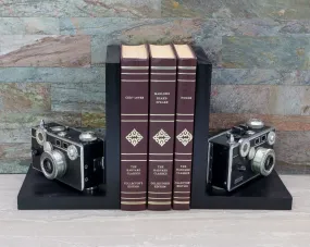 Antique Decorative Camera Bookends, Argus C3, Home Theater Décor, Movie Room, DVD Holder, Vintage, Ecofriendly Gift