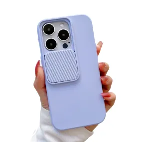 Anymob iPhone Gray Window Phone Case Slide Lens Protection Shockproof Cover