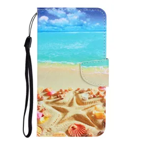 Anymob iPhone Ocean Star Flip Phone Cases Magnetic Leather Wallet Back Cover