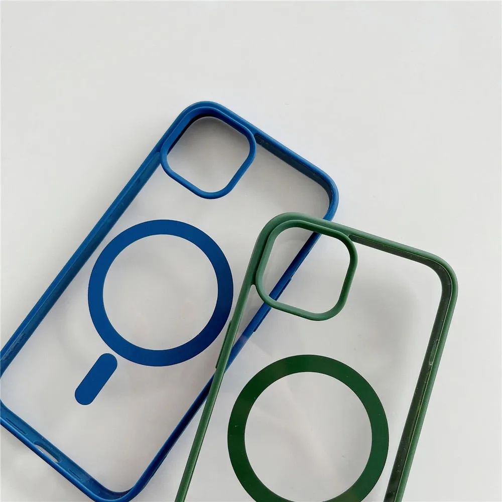 Anymob iPhone White Magnetic Pattern Case Soft Phone Cover