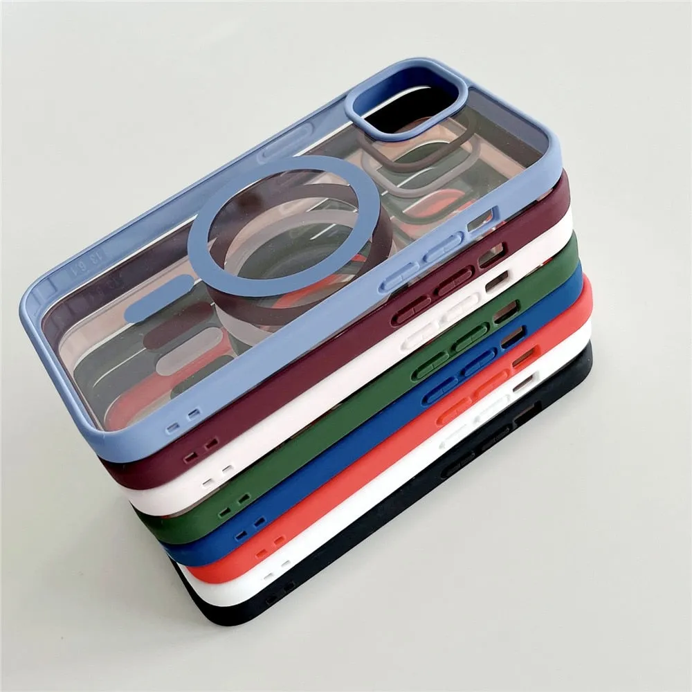 Anymob iPhone White Magnetic Pattern Case Soft Phone Cover