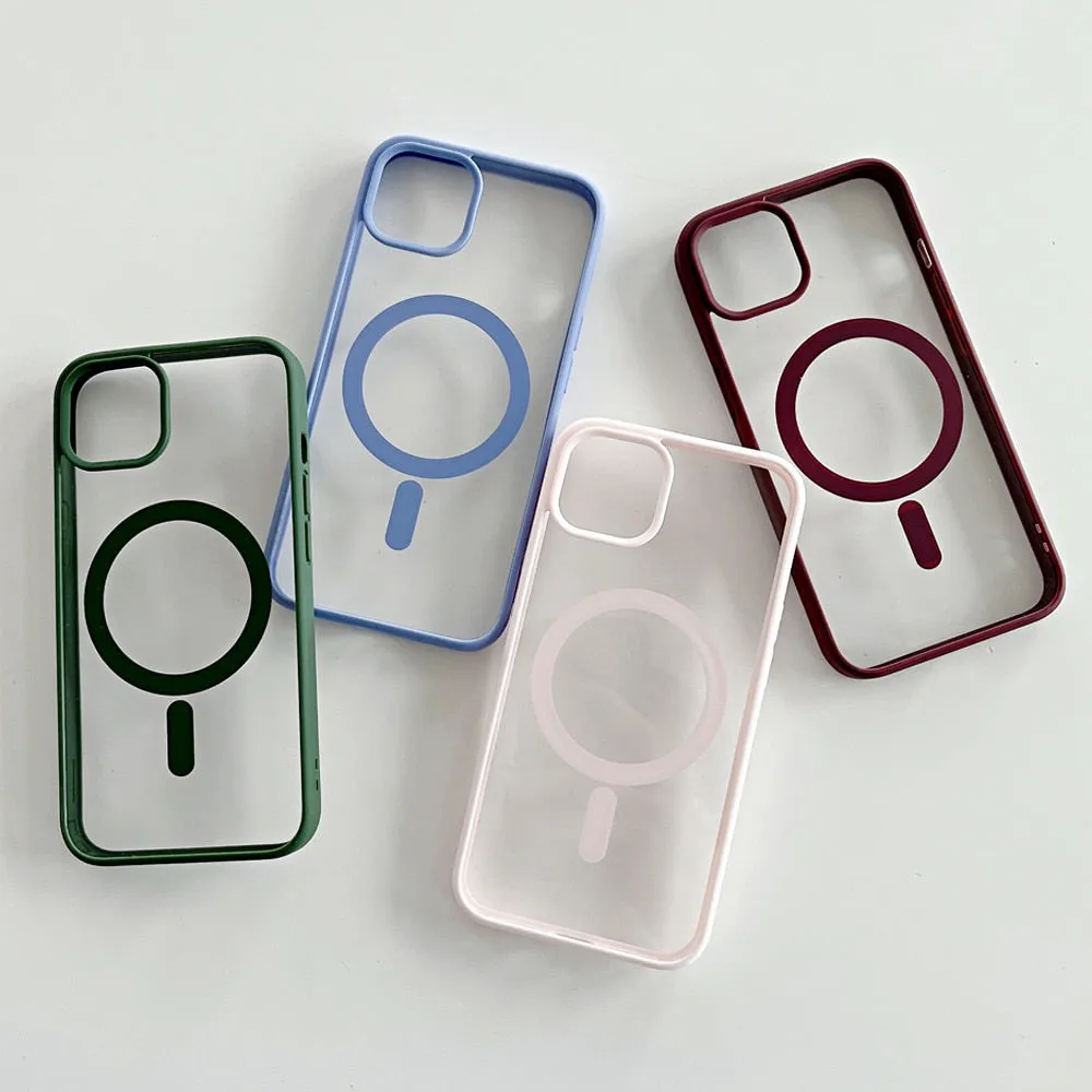 Anymob iPhone White Magnetic Pattern Case Soft Phone Cover