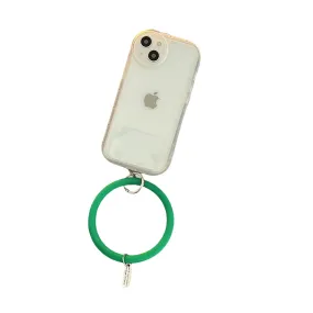 Anymob iPhone white Stylish Wristband Ring Clear Soft Phone Case Shockproof Bracelet Silicon Cover