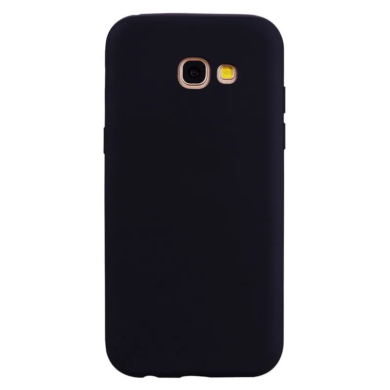 Anymob Samsung Black Soft Silicon Case Candy Color Phone Case