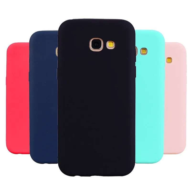 Anymob Samsung Black Soft Silicon Case Candy Color Phone Case