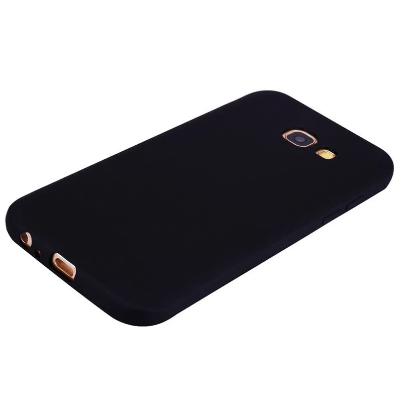 Anymob Samsung Black Soft Silicon Case Candy Color Phone Case