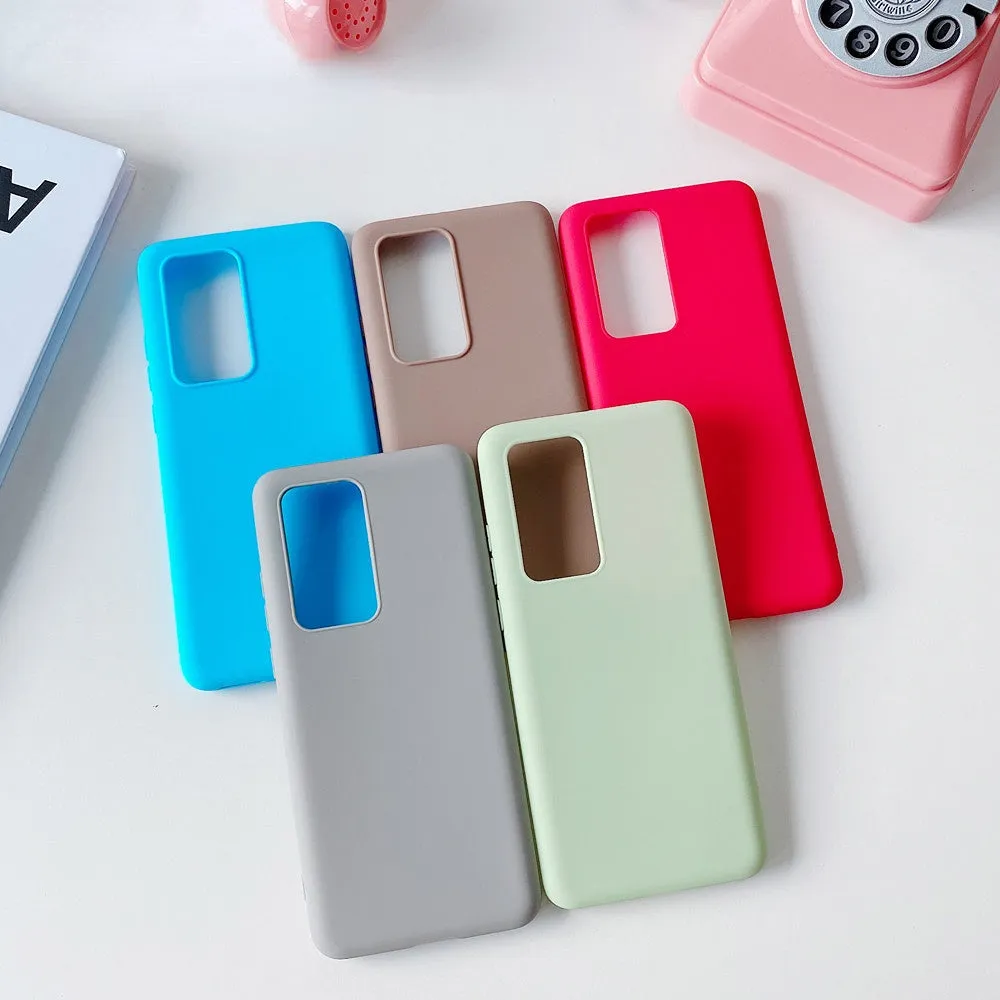 Anymob Samsung Blue Candy Color Phone Case Silicone Back Cover
