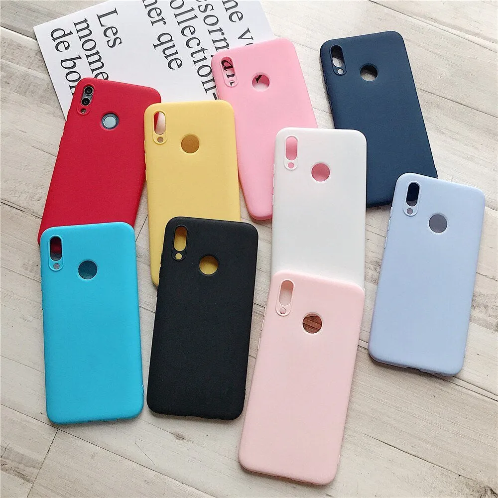 Anymob Samsung Carnation Light Pink Candy Colored Jelly Silicone Mobile Phone Protective Case