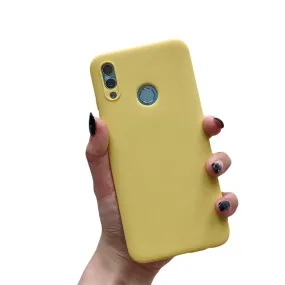 Anymob Samsung Case Yellow Plain Candy Color Mobile Silicone Protective Cover