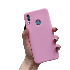 Anymob Samsung Dark Pink Plain Candy Color Mobile Silicone Protective Case