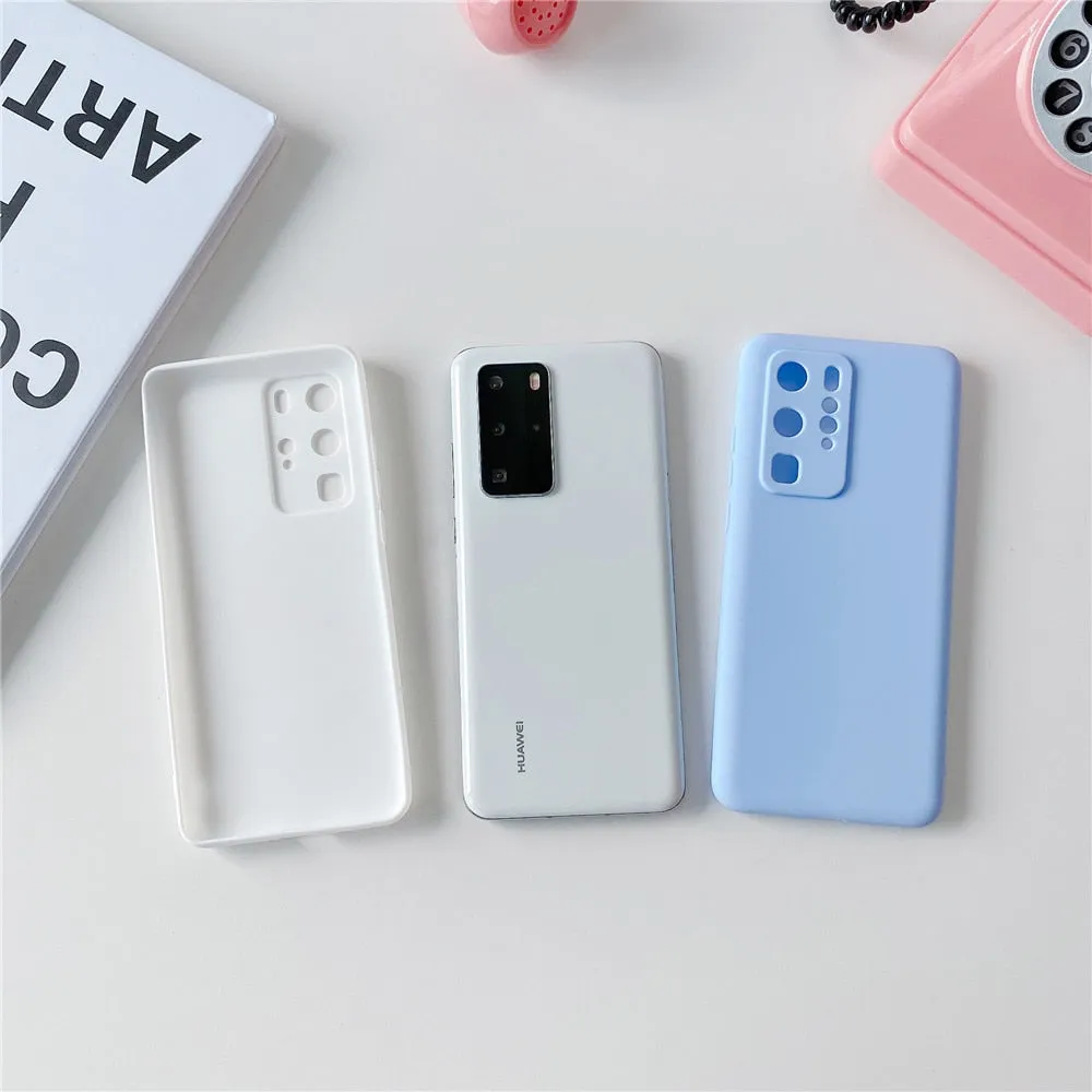 Anymob Samsung Light Blue Candy Color Phone Case Silicone Back Cover