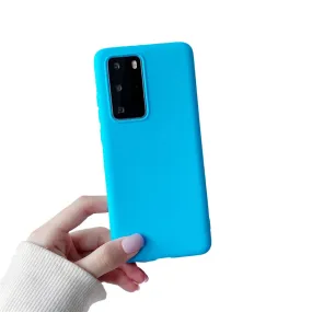 Anymob Samsung Light Blue Candy Color Phone Case Silicone Back Cover