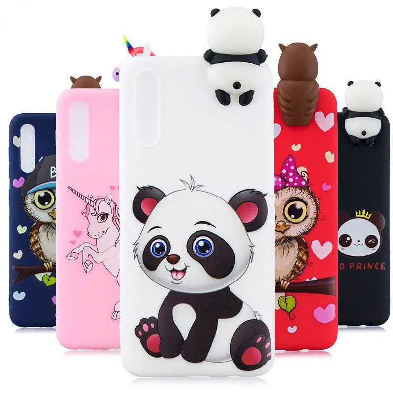 Anymob Samsung Sky Blue Poodle Silicone Case Animal Back Cover