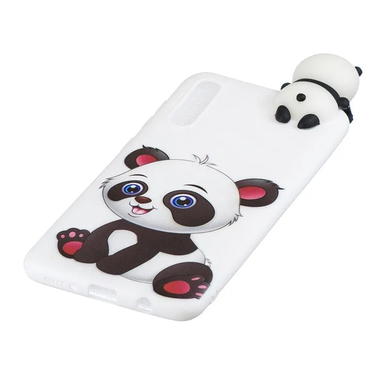Anymob Samsung Sky Blue Poodle Silicone Case Animal Back Cover