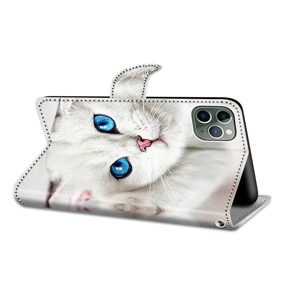 Anymob Samsung Yellow Butterfly Cute Animal Painted Leather Phone Case Flip Wallet Phone Bag Cover