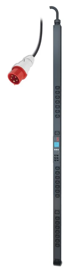 APC Metered-by-Outlet | ZeroU | 11.0kW | 400V 3PH In | 230V Out | 21 x C13 & 3 x C19 Out (AP8481)